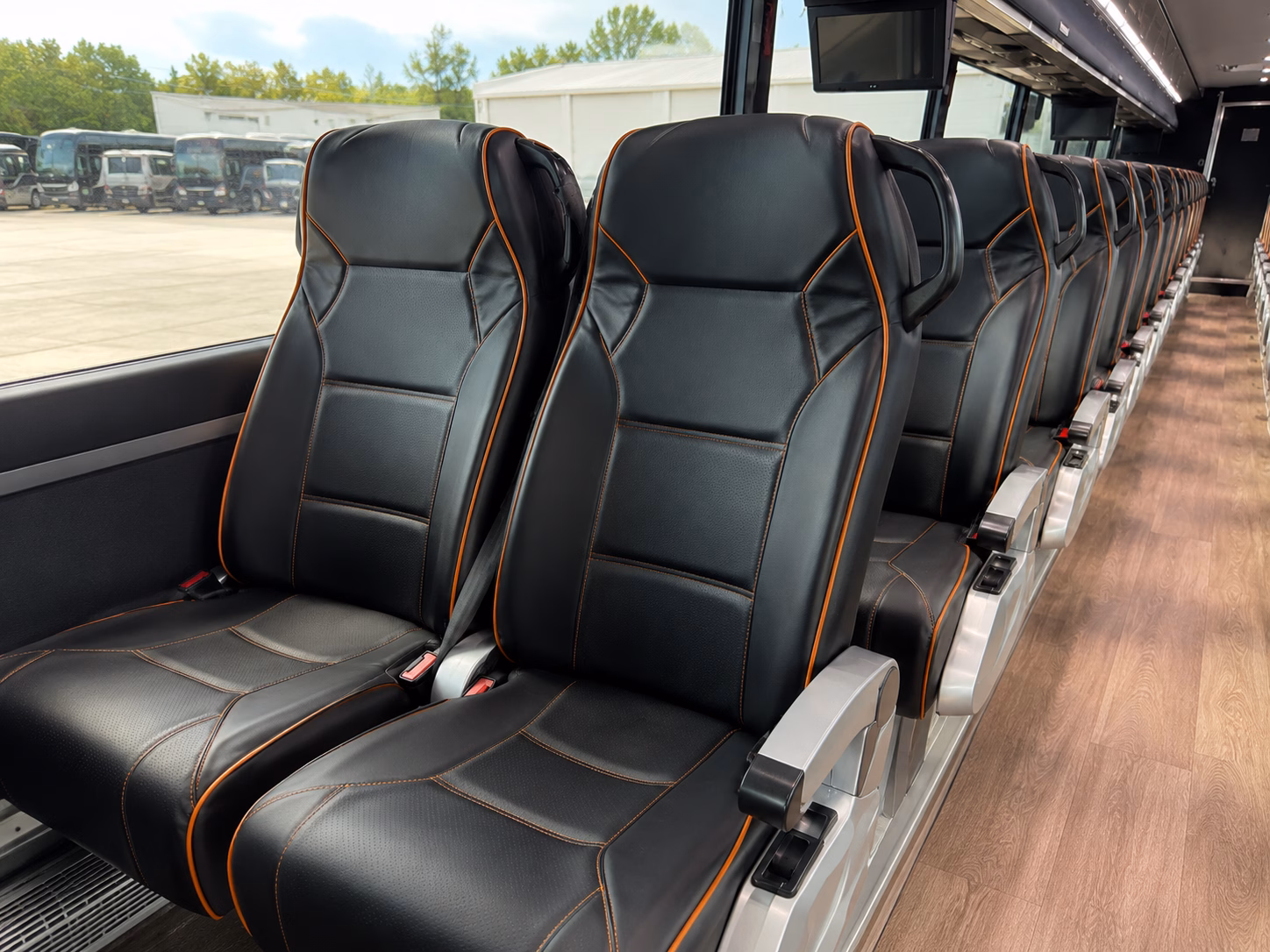 cary charter bus interior